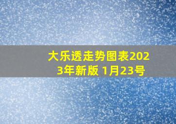 大乐透走势图表2023年新版 1月23号